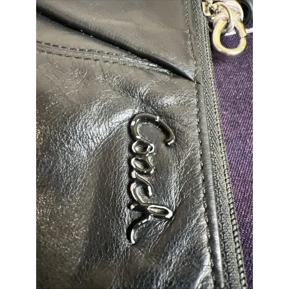 Classic Coach Black Wristlet With Hangtag